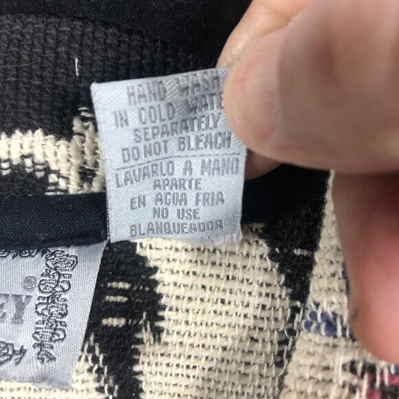 Jane Ashley Jacket Womens Medium Tapestry Mountain Scene Reindeer Pines Church - Picture 7 of 16